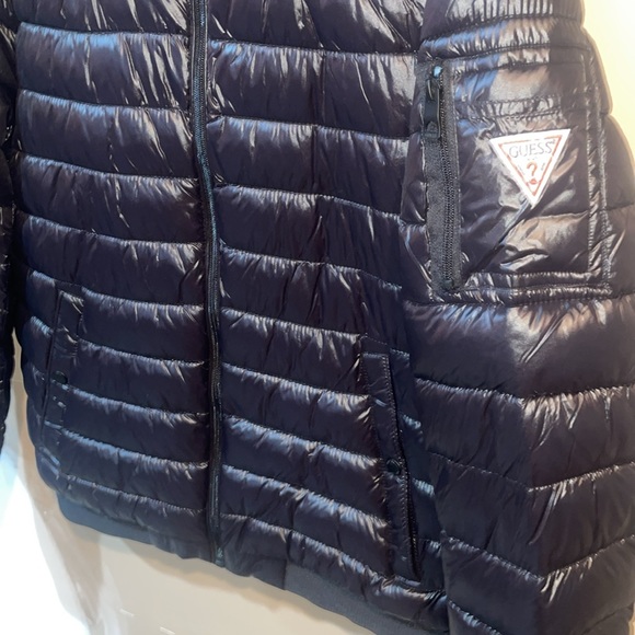 Guess Black Puffer Jacket Men’s Size M *Nwt* - Picture 2 of 5